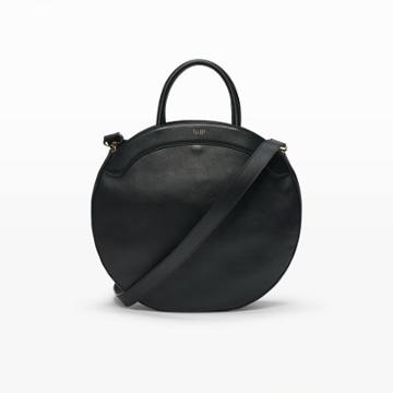 Club Monaco Color Black Tl-180 Large Round Tote Bag