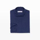 Club Monaco Color Blue Orlebar Brown Linen Shirt