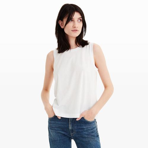 Club Monaco Color White Loni Muscle Tank