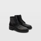 Club Monaco Black Wings + Horns Officer Boot