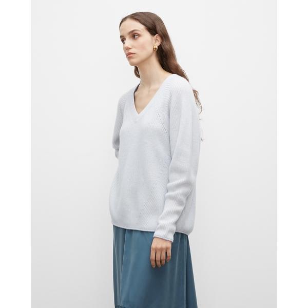 Club Monaco Cashmere Jacquard V-neck Sweater