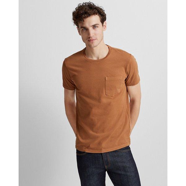 Club Monaco Camel Williams Garment-dyed Crew