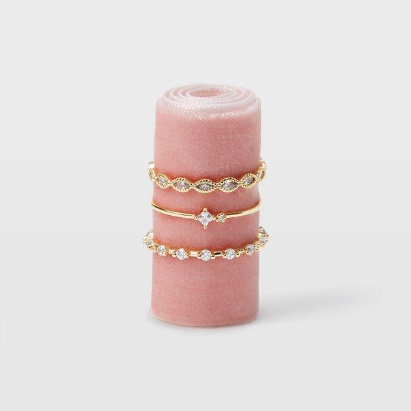 Club Monaco Gold Serefina Stacking Ring Set