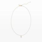 Club Monaco Color Gold Bing Bang Baguette Necklace In Size One Size