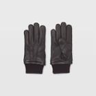 Ib Color Brown Ribbed Cuff Glove