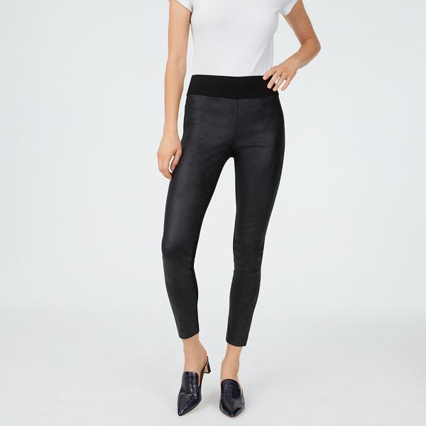 Club Monaco Black Combo Tasha Faux Suede Legging