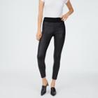 Club Monaco Black Combo Tasha Faux Suede Legging