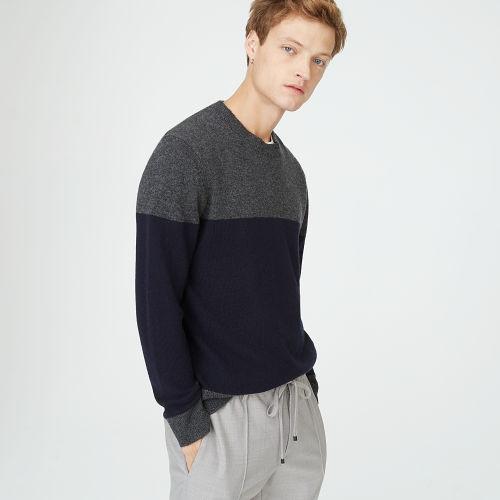 Club Monaco Color Black Merino Wool Crew Sweater
