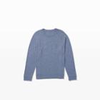 Club Monaco Color Blue Slub Pocket Pullover