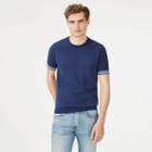 Club Monaco Color Blue Short-sleeve Stripe Crew