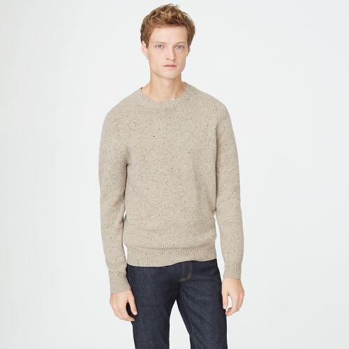 Club Monaco Color Taupe Multi Jaxon Merino Wool Sweater