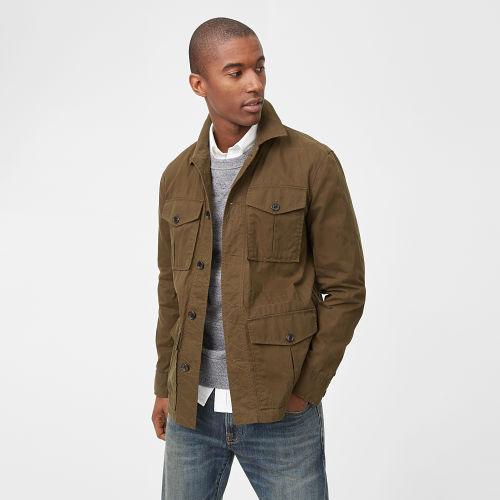 Club Monaco Color Green Military Jacket