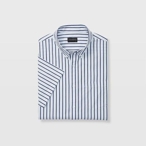Club Monaco Slim Stripe Short-sleeve Shirt