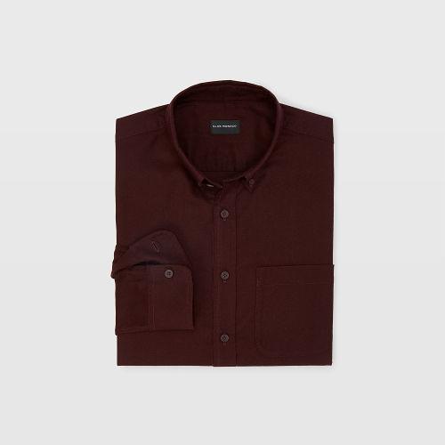 Club Monaco Color Purple Slim Flannel Shirt