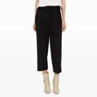Club Monaco Color Black Domme Cropped Trouser In Size 00