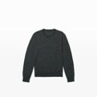 Club Monaco Color Black Marled Sport Crew Sweater