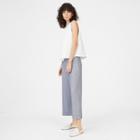 Club Monaco Roman Blue Joannah Linen-blend Pant