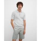 Club Monaco Short Sleeve Cable Polo