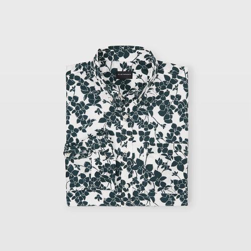 Club Monaco Color White Slim Wild Orchid Shirt