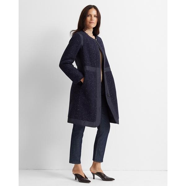 Club Monaco Mixed Media Quilted Coat