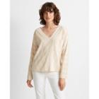 Club Monaco Praline Striped Cashmere Sweater