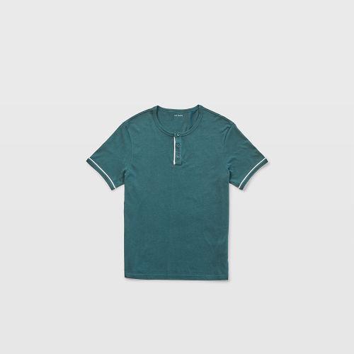 Club Monaco Color Green Piped Henley