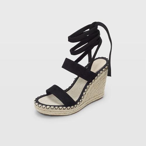 Club Monaco Color Black Donyale Espadrille Wedge