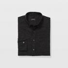 Club Monaco Black Slim Donegal Twill Shirt