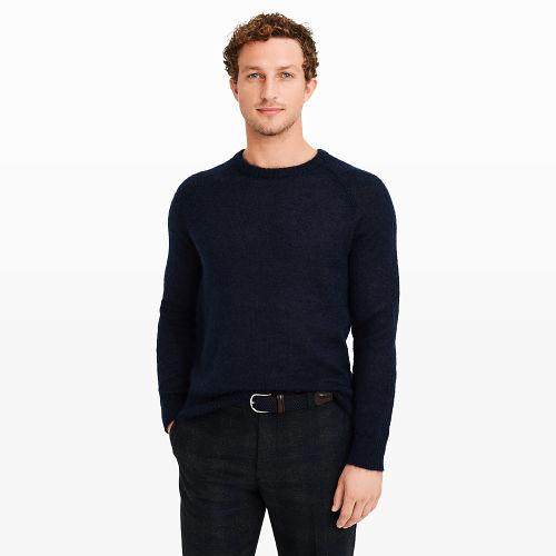 Club Monaco Color Blue Mohair Crew Sweater