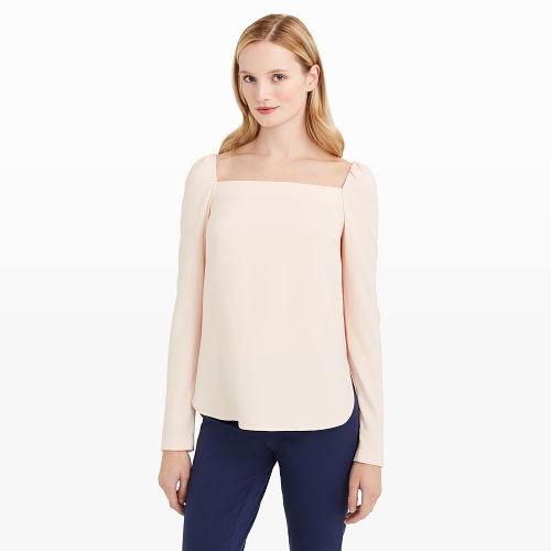 Club Monaco Color Pink Shineade Top