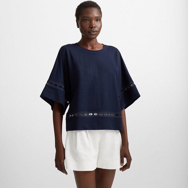 Club Monaco Navy Newlah Top