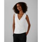 Club Monaco Sleeveless Wrap Top