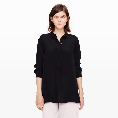 Club Monaco Color Black Sandra Shirt In Size S