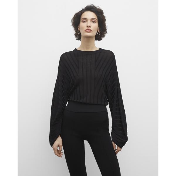 Club Monaco Plaited Rib Dolman Sleeve Sweater