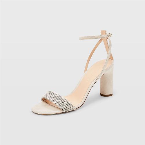 Club Monaco Color Nude Gabieh Suede Sandal