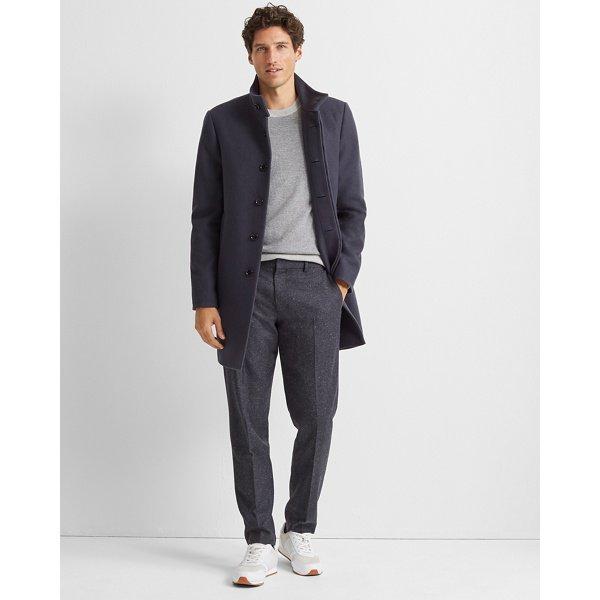 Club Monaco Sharkskin Funnel-neck Coat