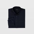 Club Monaco Color Blue Slim Herringbone Flannel Shirt
