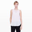 Club Monaco Color White Adee Top In Size L