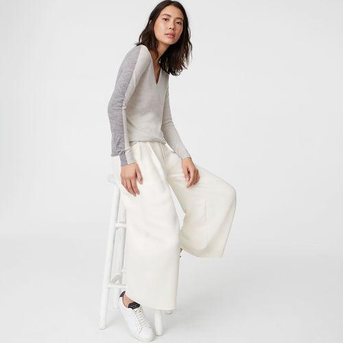 Club Monaco Color Grey Agnes Back-block Sweater