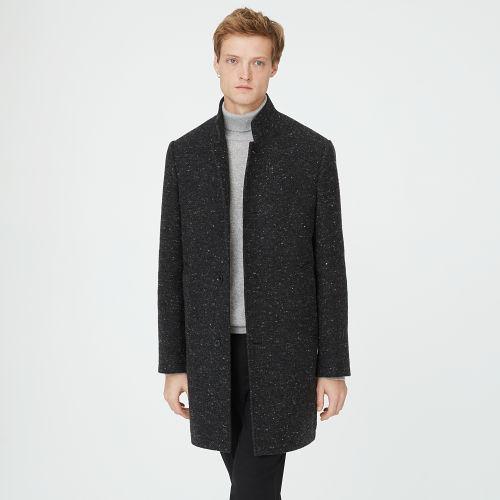 Club Monaco Color Grey Loukas Funnel-neck Coat