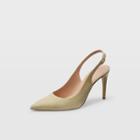 Club Monaco Yellow Reejina Suede Sling Pump