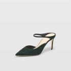 Club Monaco Forest Green Saydee Suede Pump