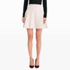 Club Monaco Color Pale Oatmeal Carly Pleated Sweater Skirt