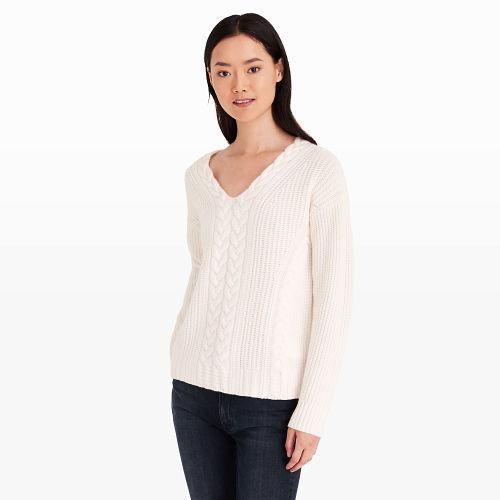 Club Monaco Color White Ralla Cashmere Sweater