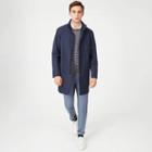 Club Monaco Color Blue Lightweight Funnel Mac Coat