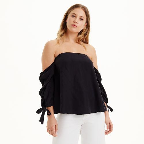 Club Monaco Color Black Liki Silk Top