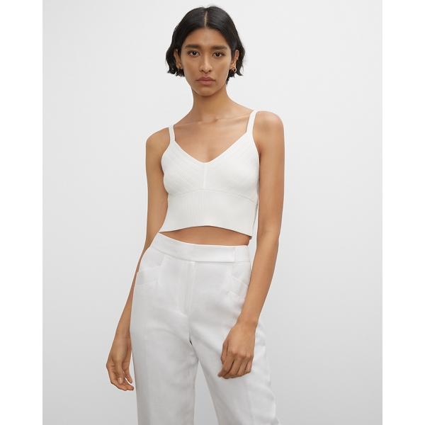 Club Monaco Ribbed Crop Top