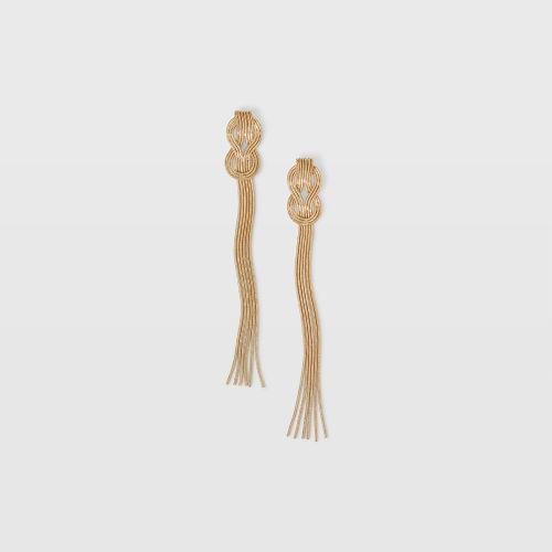 Club Monaco Color Gold Knotted Tassel Earring
