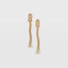 Club Monaco Color Gold Knotted Tassel Earring