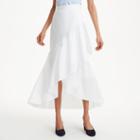 Club Monaco Color White Mds Stripes Pencil Skirt
